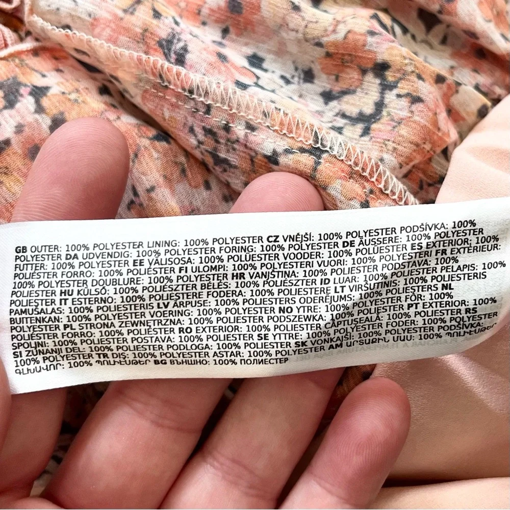 EVER NEW NWT Kylie Ruched Mini Dress Floral Romantic Dainty Feminine Pretty - Picture 4 of 9